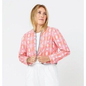 Kerri Rosenthal Morgan Ikat Beau-Lero in Multi Jacket Top Ikat Cotton L 280937
